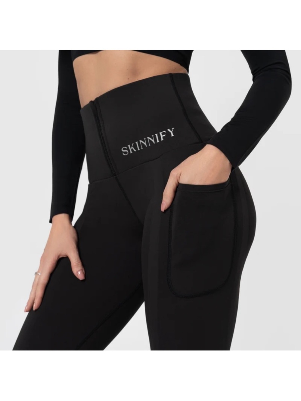 SKINNIFY CORSET RESISTANCE BAND TRAINING LEGGINGS WOMENS MEDIUM